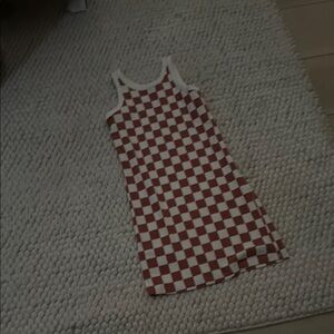 Old Navy Red and White Checkered Kids Casual Dress